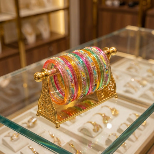 Viral Multicolor Jelly Bangles Chura Set