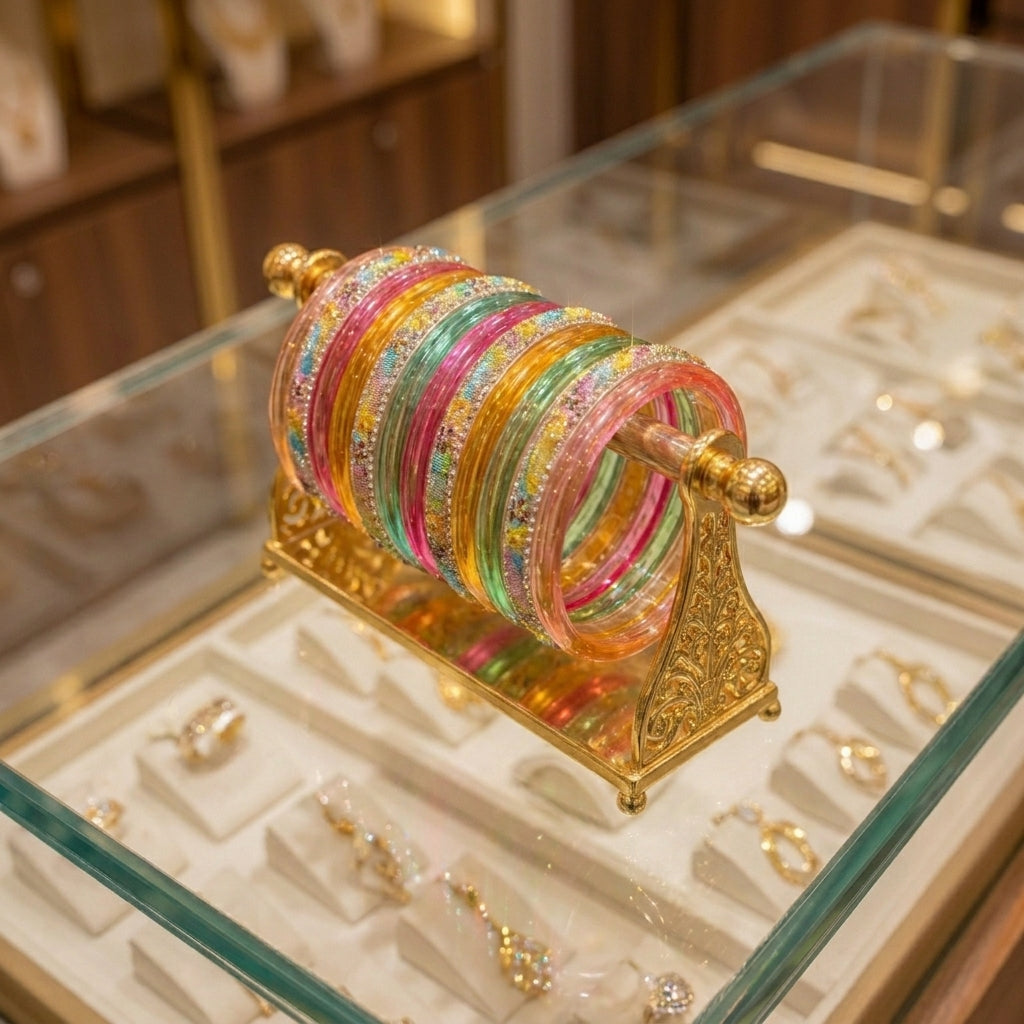 Viral Multicolor Jelly Bangles Chura Set