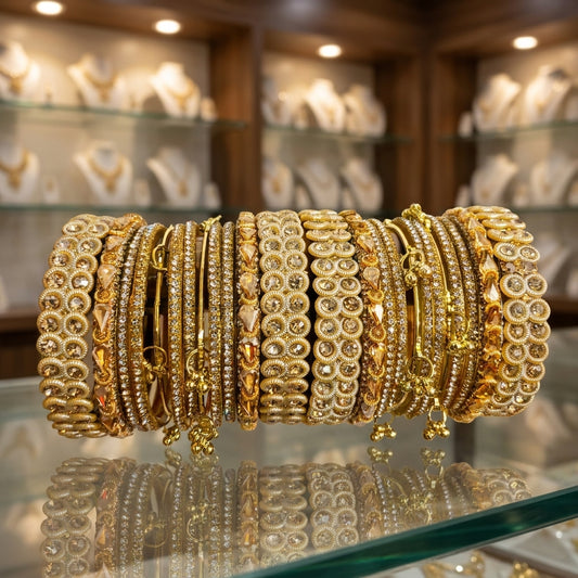 Royal Golden Ghunghroo Chura Set