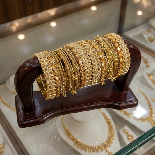 Royal Golden Ghunghroo Chura Set
