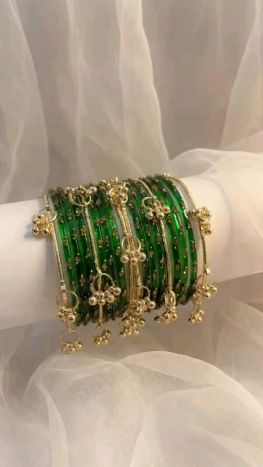 Kashmiri Latkan Bangles Set